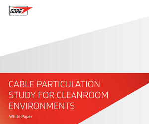 Gore & Fraunhofer Institute cable particulation study for cleanroom environments.